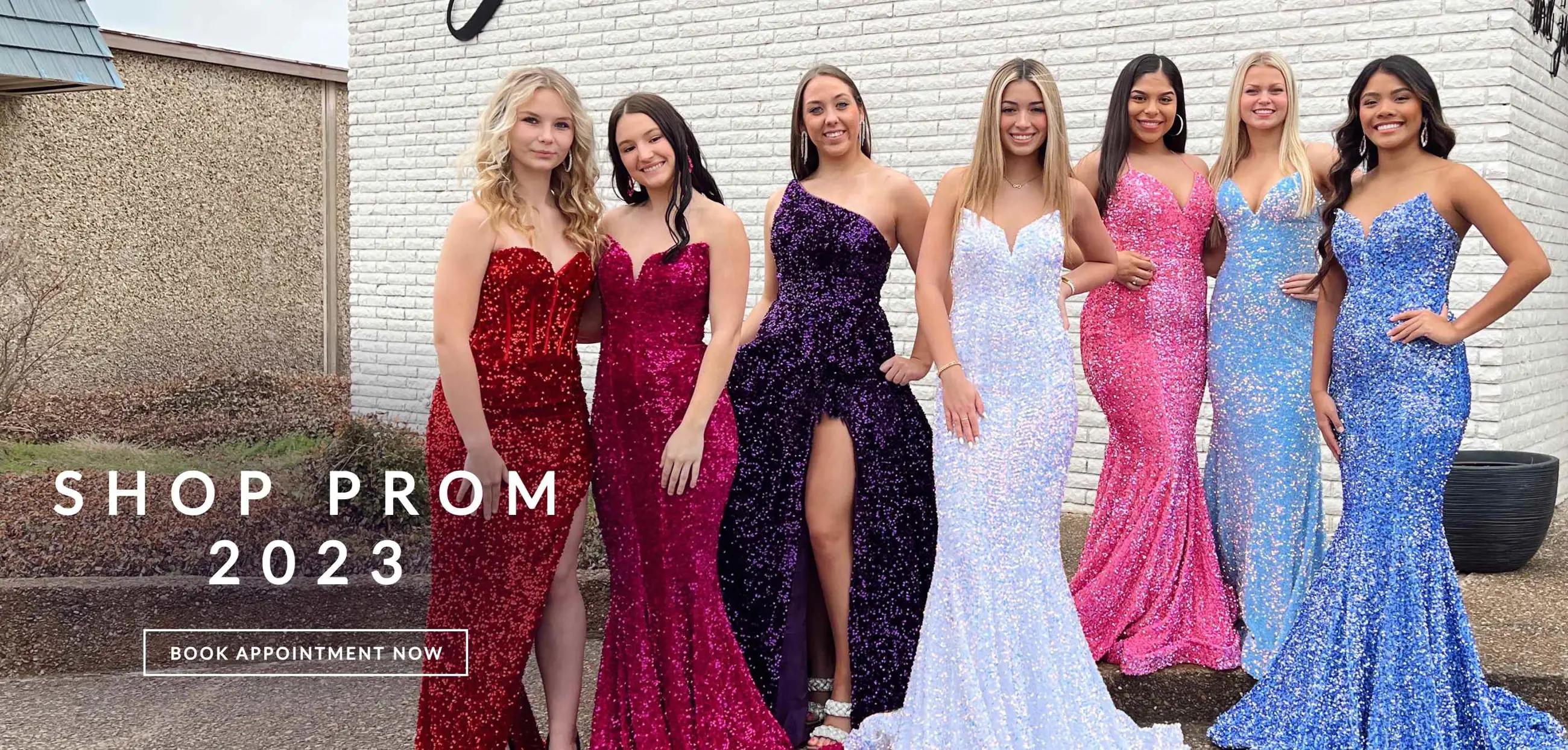 Girls Wearing Prom Dresses